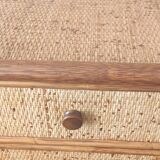 Maugrion chest of drawers with 7 drawers + bedside table