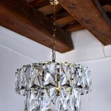 Kinkeldey chandelier, 2 levels crystals, Germany, 1970