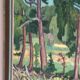 Huile su panneau suédoise – « Forêt » par Bertil Lundgren (1900–1979)