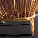 Cradle rattan on feet and swan neck