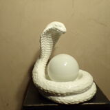 Vintage ceramic cobra lamp