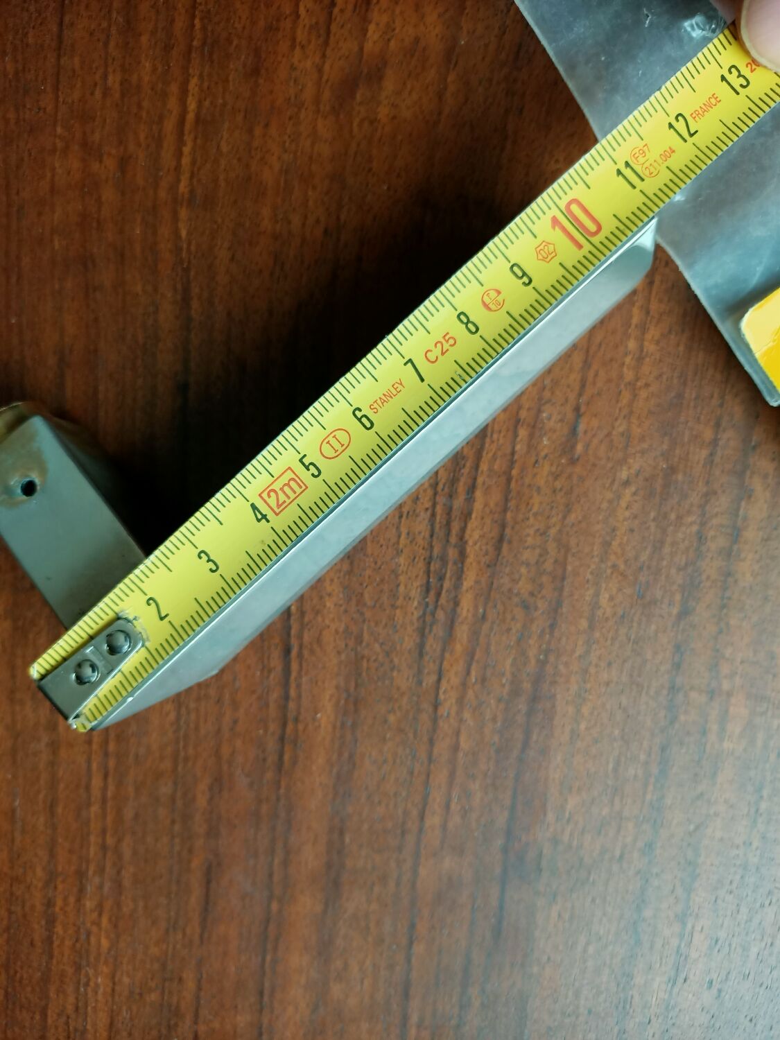 Art deco brass door handle