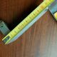 Art deco brass door handle