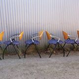 Set of 6 Vepa Alpine stackable chairs, conference chairs, dining room chair