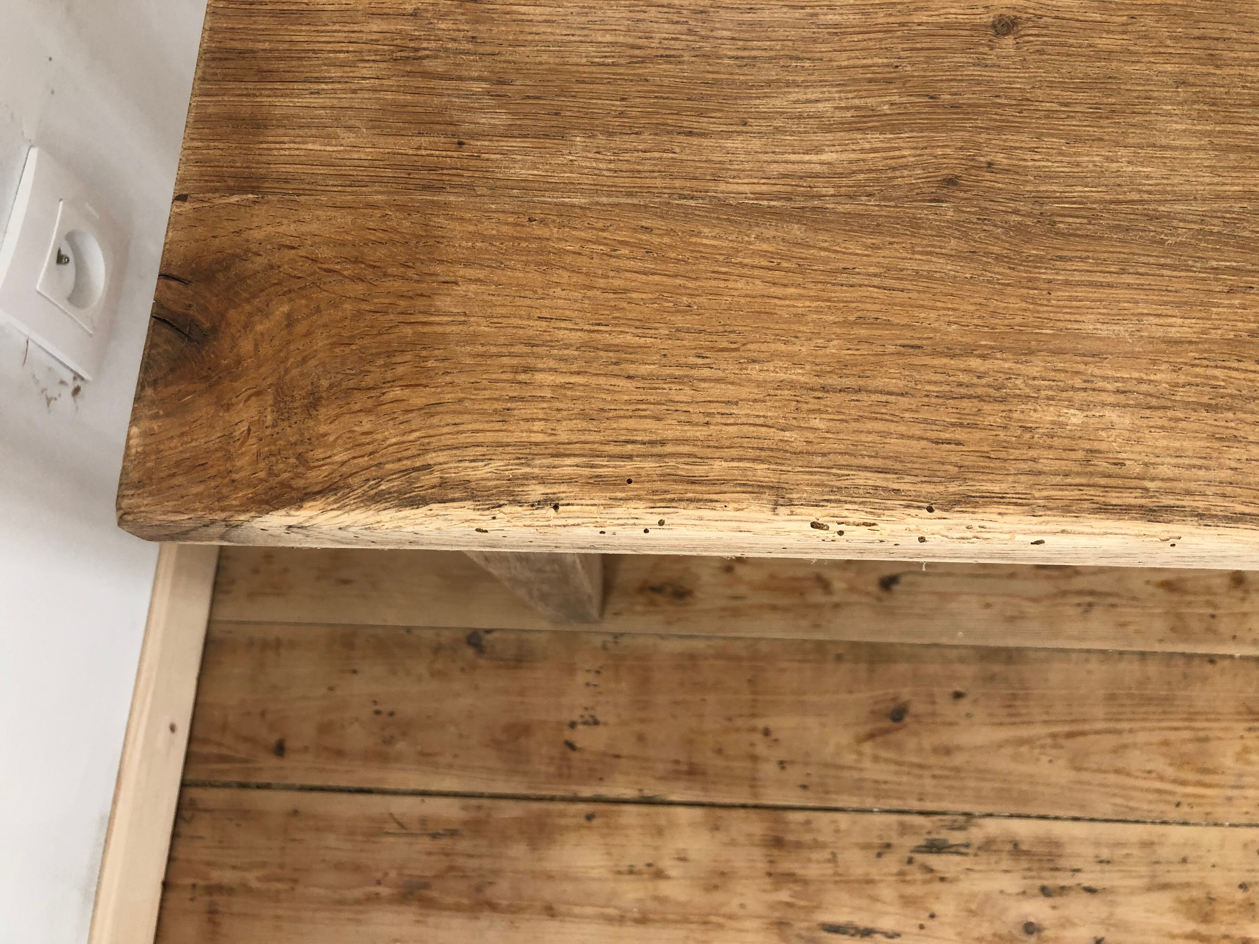 Paire de banc en bois chêne