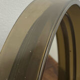 Circular mirror, smoked plastic, 1960s/70s.