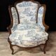 Paire De Bergère Louis XV à Oreillettes