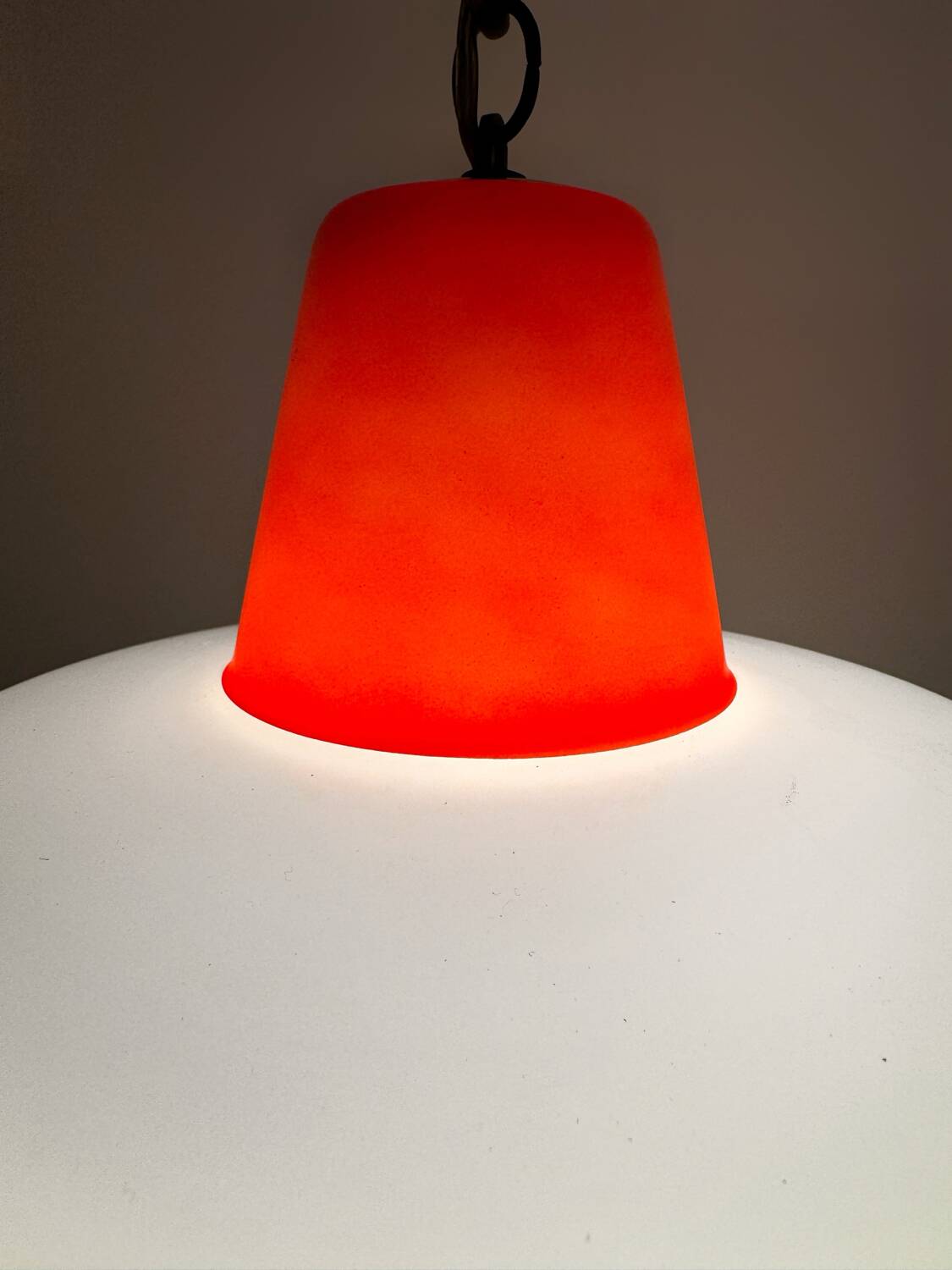 Opaline chandelier from the 60s