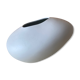 Vase en céramique blanc ovoïde