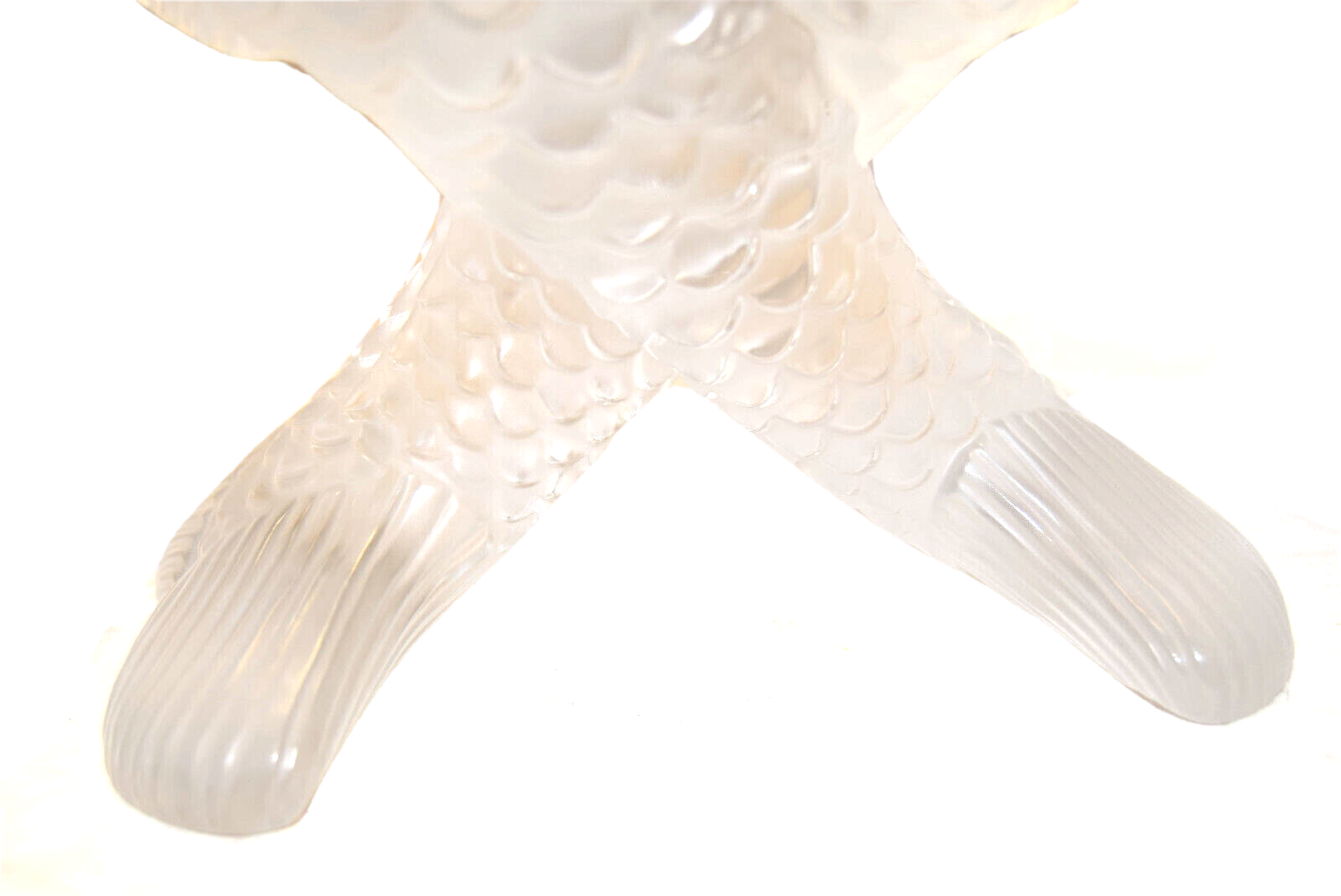 Crystal fish vase by bayel royal crystal of champagne