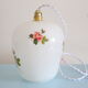 Opaline hanging decorated with roses, 60s, vintage