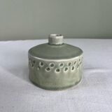 Celadon green artisanal vase