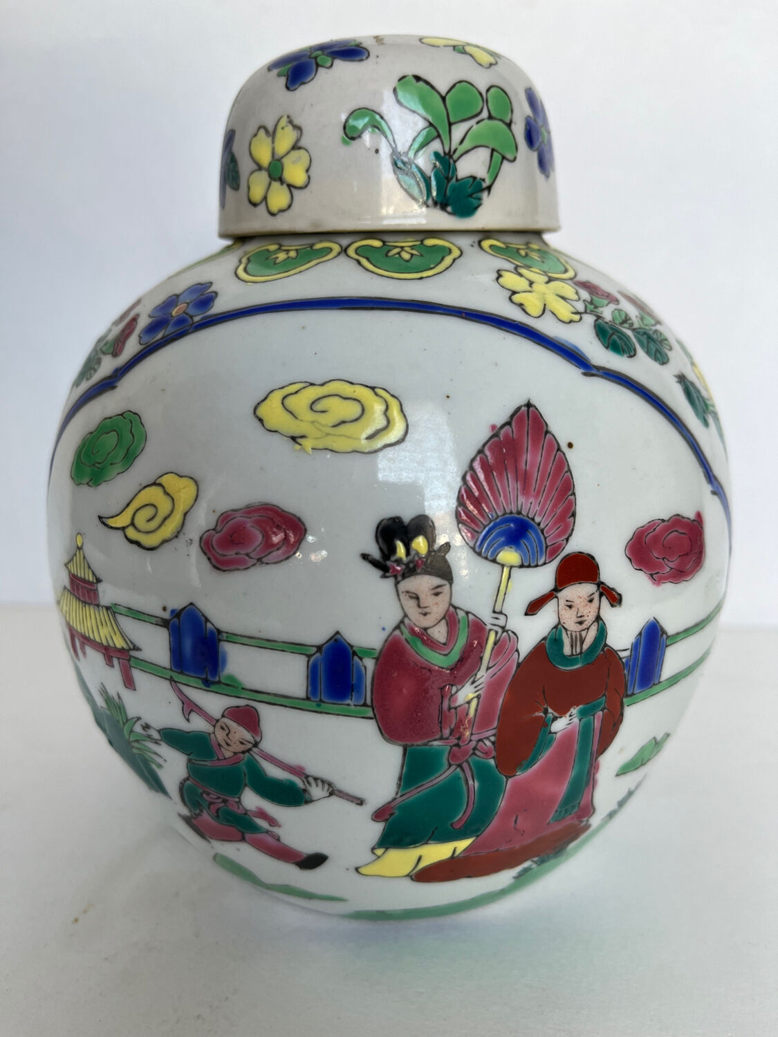 Pot à gingembre en faïence
