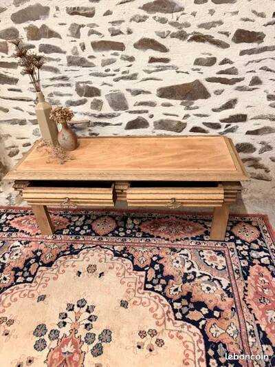 Nice vintage low wooden furniture.