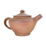 Théière en grès foncé