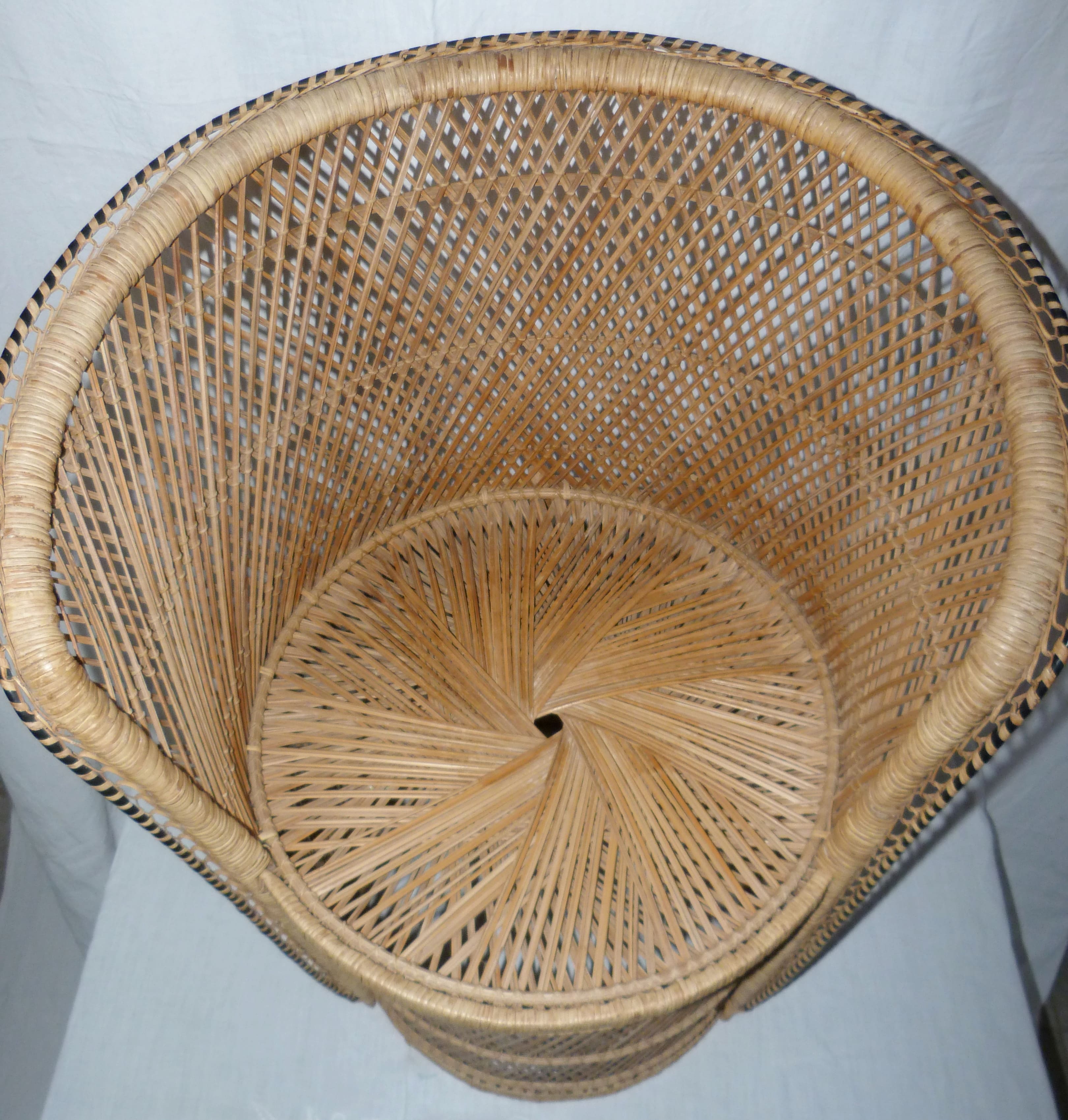 Rattan armchair