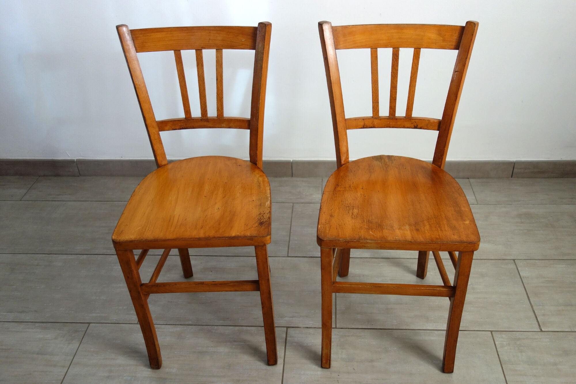 Pair of vintage bistro chairs