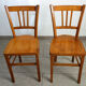 Paire de chaises bistro vintage