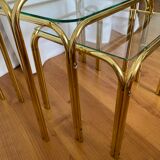 Golden metal tables