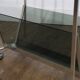 Aluminum and glass side table 1970