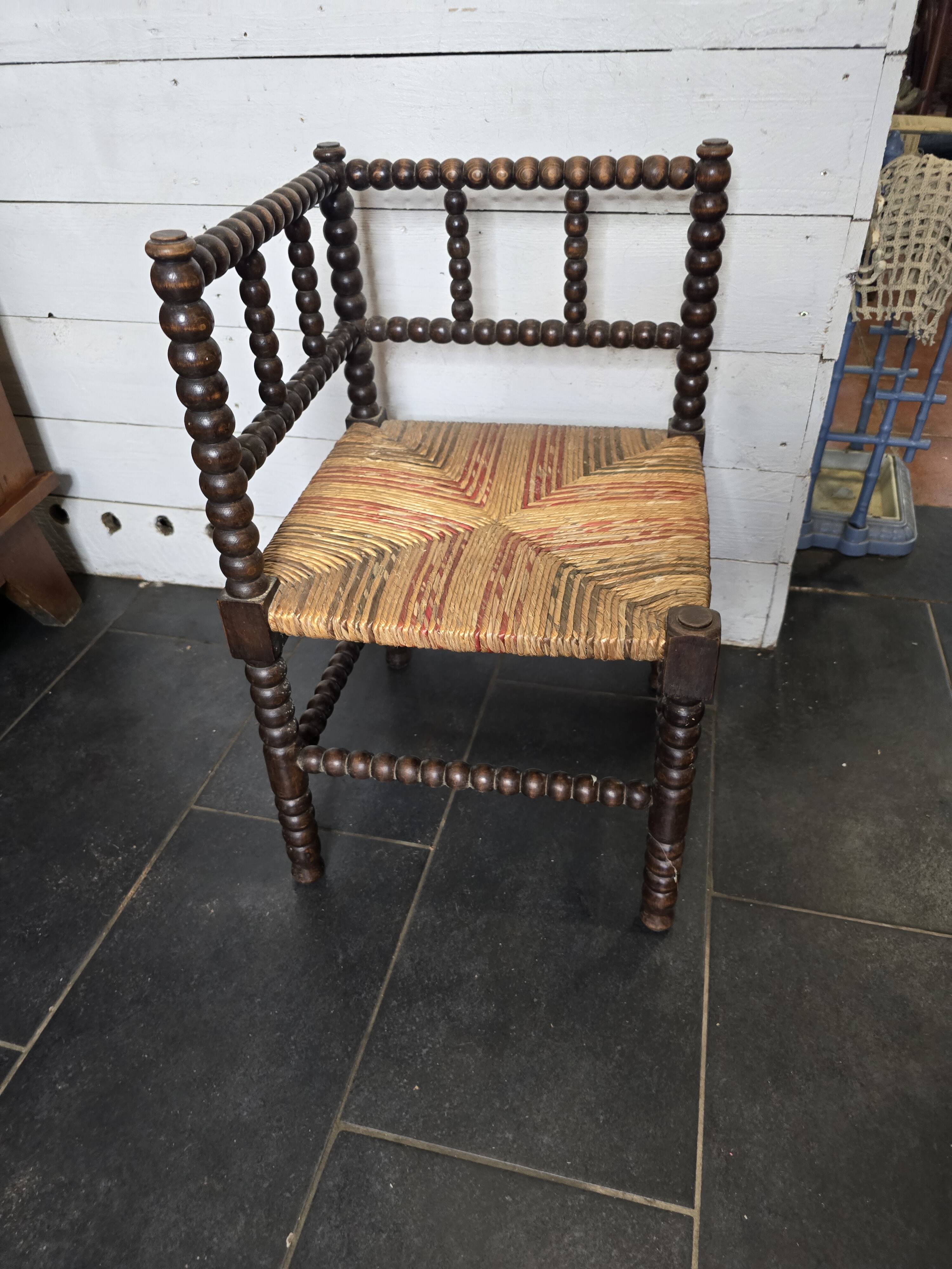 Fireplace corner armchair