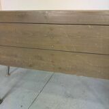 Banc Moderniste en Bois et Acier par Dom Hans van der Laan, 1965