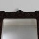 Antique Tramp Art wall mirror brutalism chip carving 1900