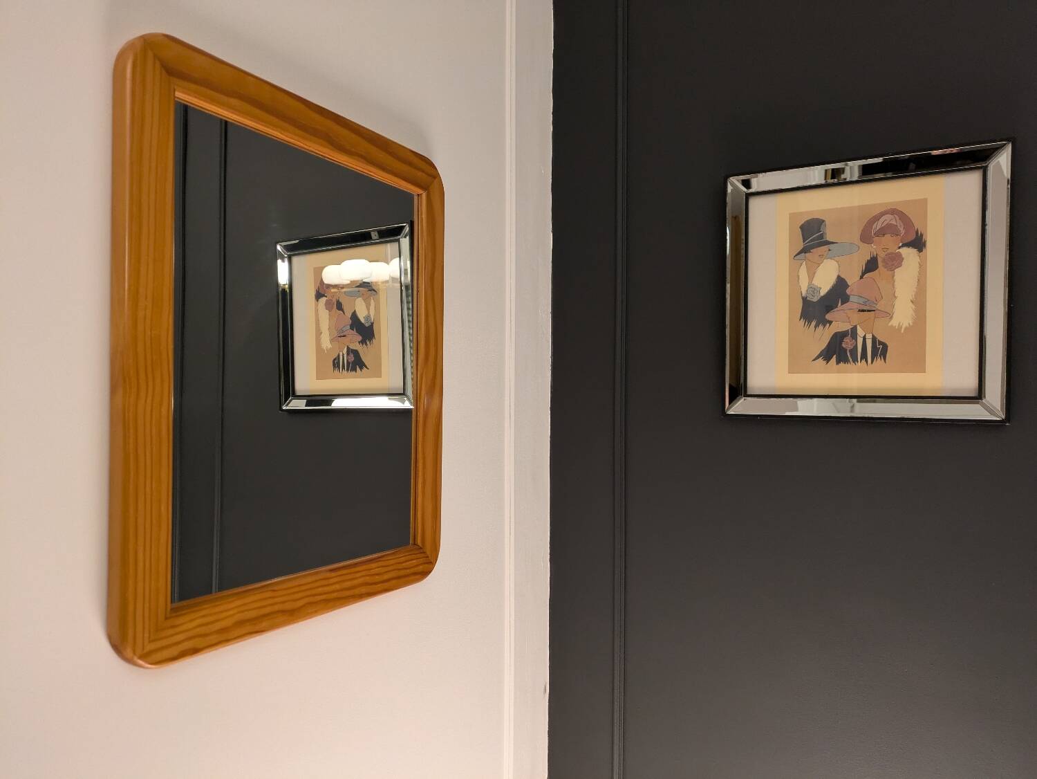 Wooden mirror 80'90'