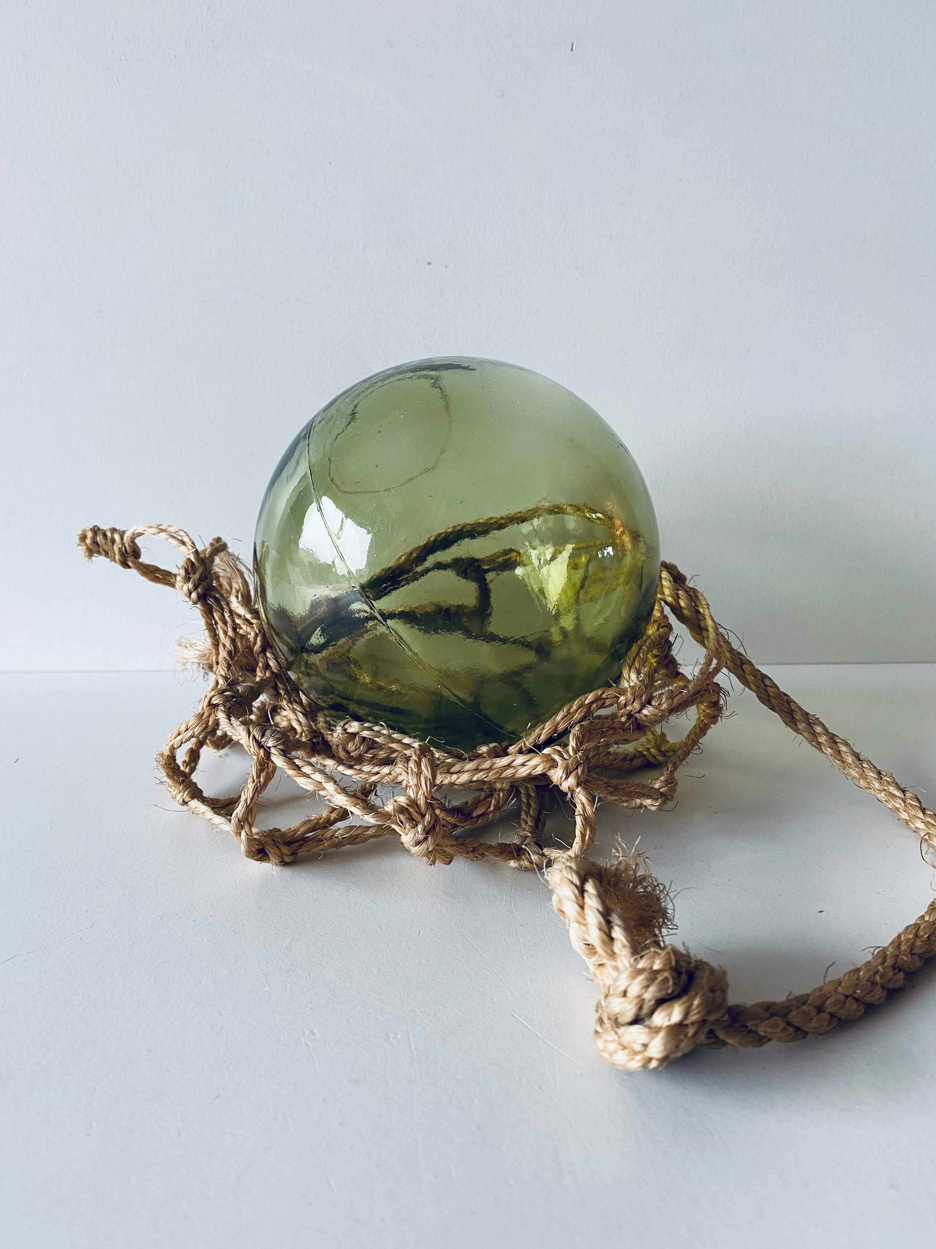 Old glass fishing float