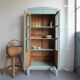 Renovated antique display cabinet