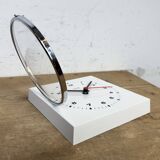Large Silver Industrial Factory Pebdant Lamp, 1970s