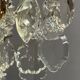 Antique French chandelier 170 cm with Louis XVI style chain in crystal.