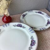 Limoges porcelain plates UML art deco