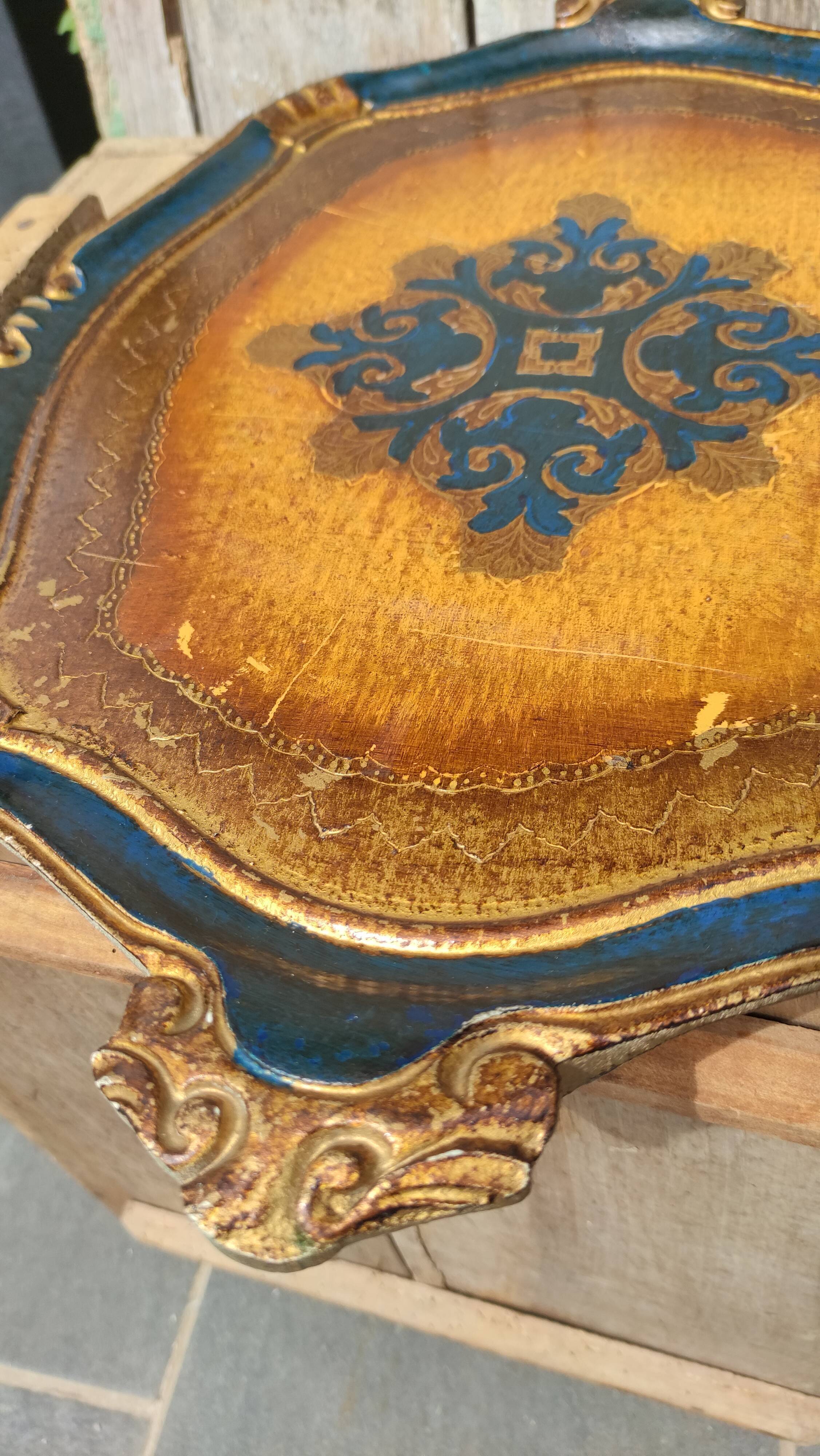 Florentine vintage tray