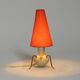 Beautiful very rare original Mid Century Modern brass tripod table lamp