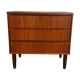 Danish mid-century modern teak chest of drawers with three drawers – 1960s