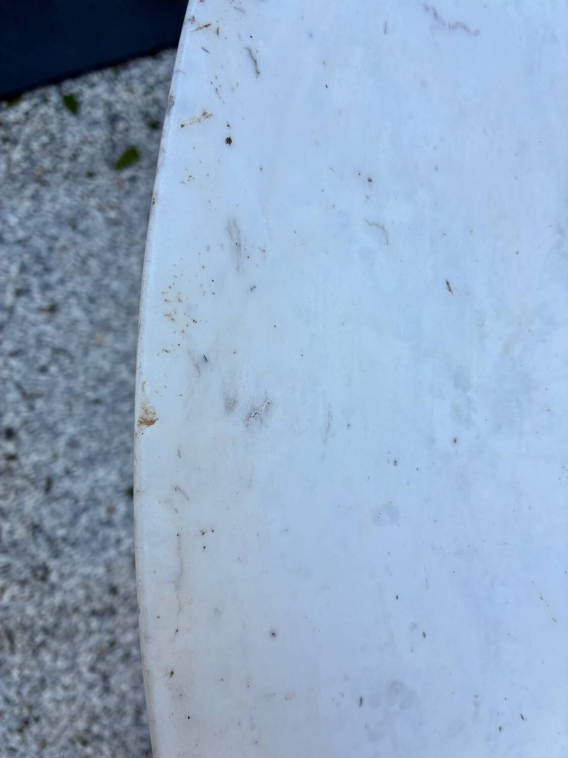Marble round table