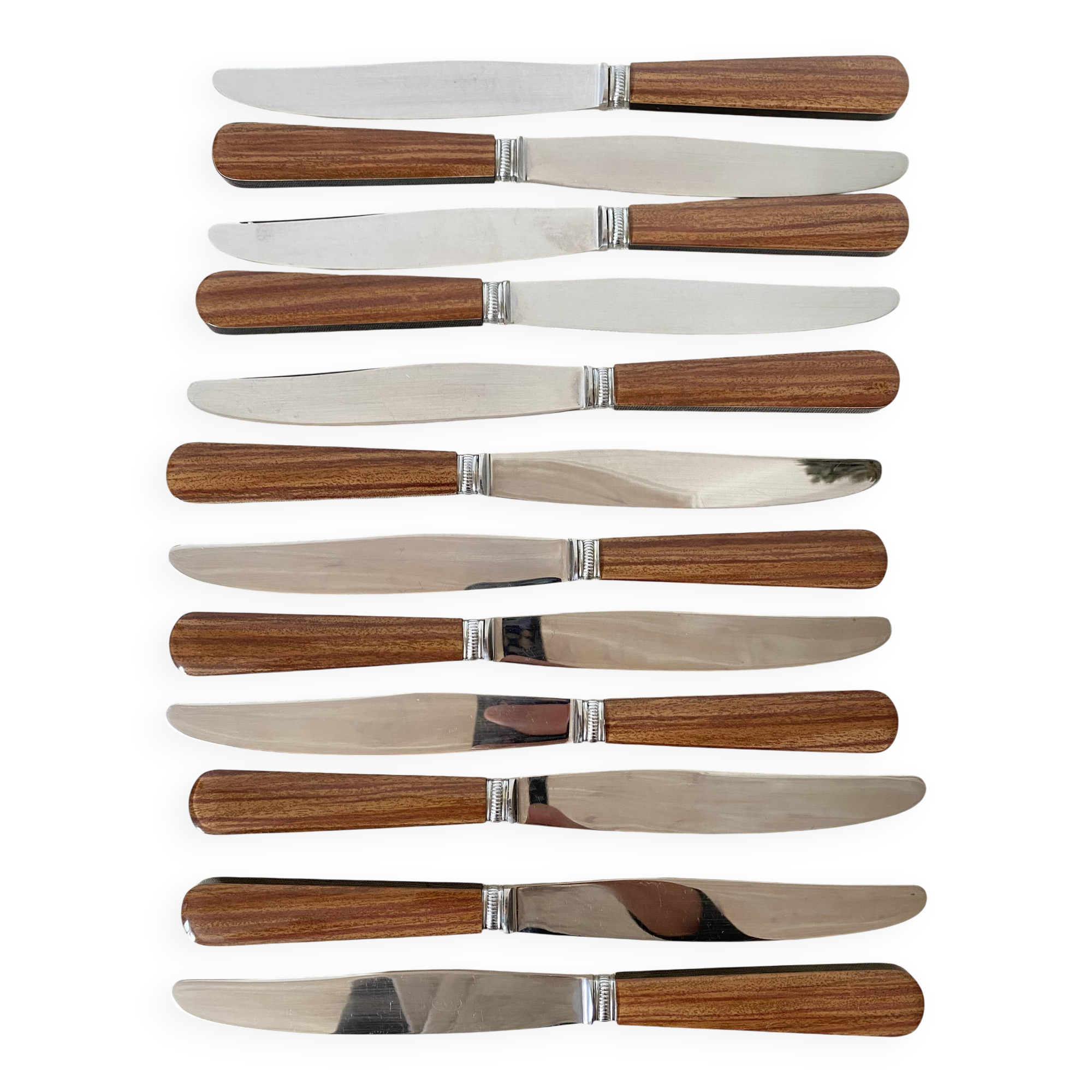 Couteaux vintage lame inox comme neufs
