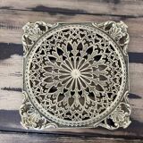 Large old brass trivet