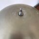 Mushroom lamp, brushed steel, circa 1960