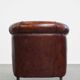 Cowhide Leather Club Chair in English Style