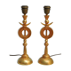 Pair of Gilded Bronze Lamp by Pierre Casenove for Fondica, France