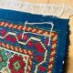 Oriental rug in thick hand-woven wool made in Tunisia mid-20th century