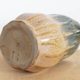 Art Nouveau inspired pitcher in flamed stoneware in the Denbac Rambervillers style