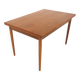 Teak “portfolio” dining room table, Farstrup, Denmark, 1960s