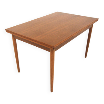 Teak “portfolio” dining room table, Farstrup, Denmark, 1960s