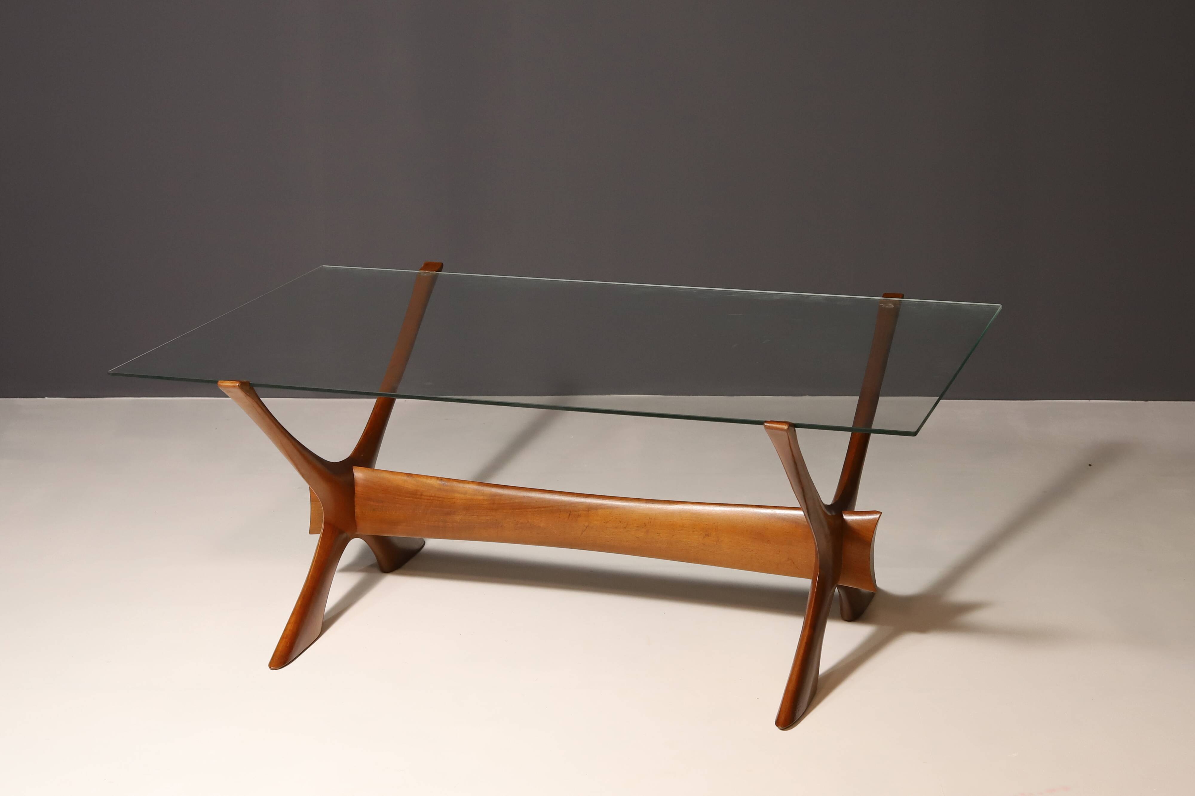 Table Basse Condor par Fredrik Schriever-Abeln pour Örebro Glass, 1960s