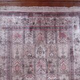 Handmade silk cashmere rug 173x120cm