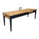 SUPERB RENOVATED FARMHOUSE TABLE 2.50m BLACK/WOOD