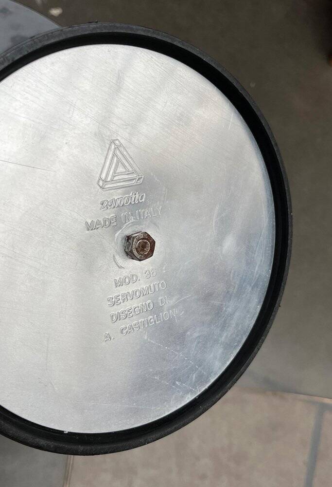 Postmodern vintage side table model Servomuto by Achille Castiglioni for Zanotta, 1970s.